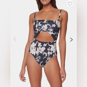 SANCTUARY Night Jungle Splice Banded Mio One Piece Swimsuit NWT - Small